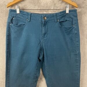 DKNY Women's Size 10 Soho Skinny Jeans Mid Rise Denim Teal‎